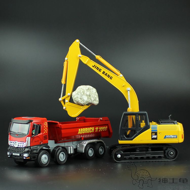 合金压路机 大号铲车 翻斗车工程车 推土机 挖掘机 搅拌机 破碎机