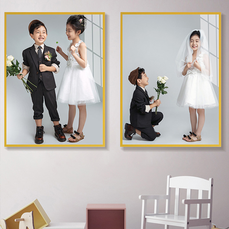 宝宝百睡图照片冲印大尺寸挂墙儿童爱创意水晶相框定制来图