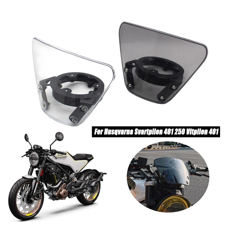 适用胡斯瓦纳 黑箭 白箭  25改装前挡风玻璃风挡保护罩挡风板