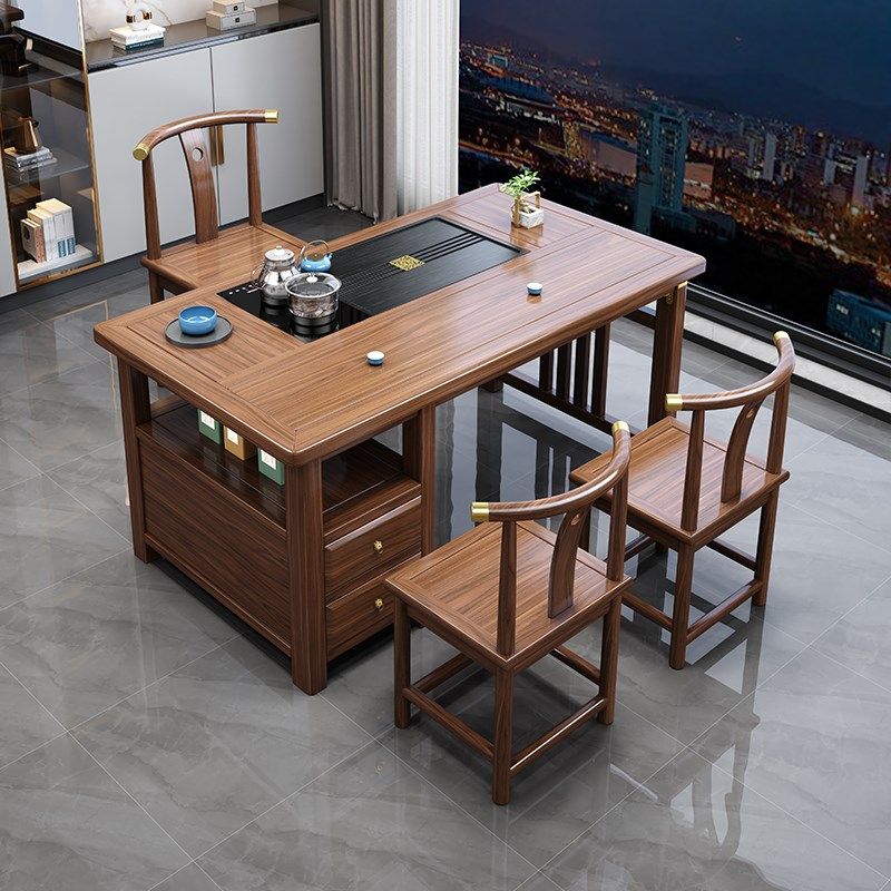 阳台茶桌椅新实木功夫茶几装一体小户型客厅家用泡茶台,住宅家具,家用茶台/茶桌,淘宝优惠券,粉丝福利购,淘宝优惠卷