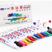 支中柏油漆笔线幅.工业白色记号笔补漆轮胎笔防水褪色