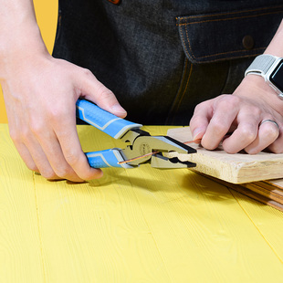 保拉钢丝钳9寸带压线工业级老虎钳子克丝钳平口钳断线钳工具9