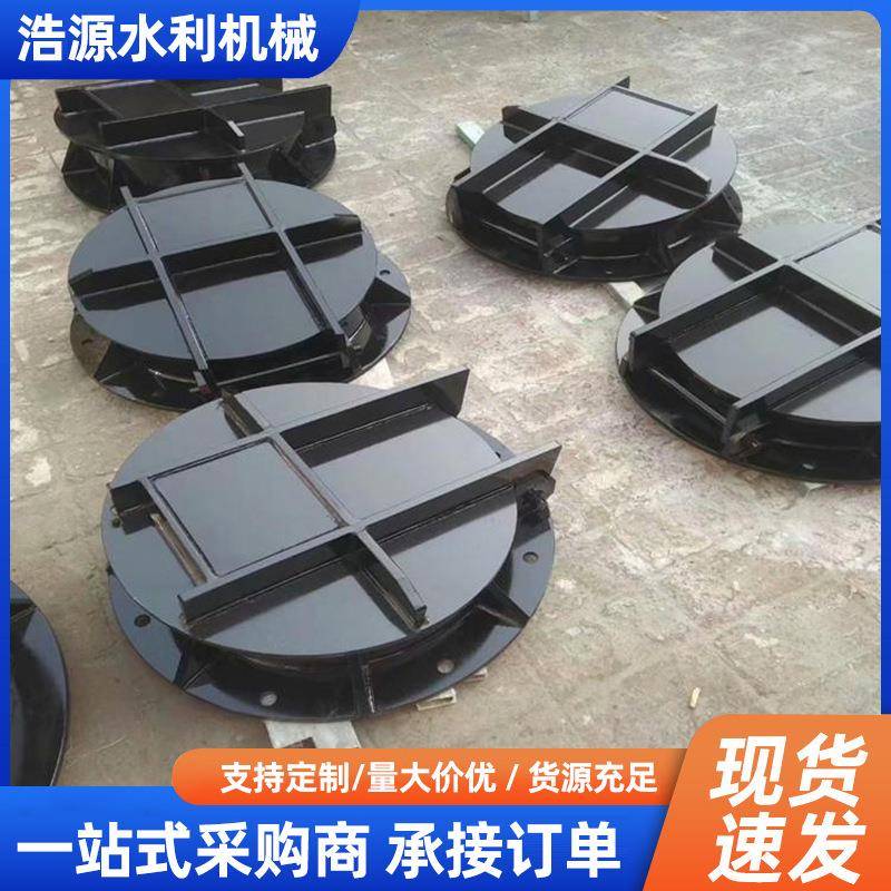 塑料拍门HDPE复合材料塑料拍门PP聚乙烯防倒灌法兰式塑料圆拍门