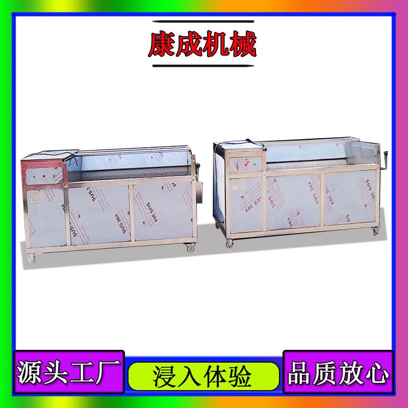 促销毛刷式马铃薯清洗机胡萝卜蔬菜清洗机大姜清洗去皮设备