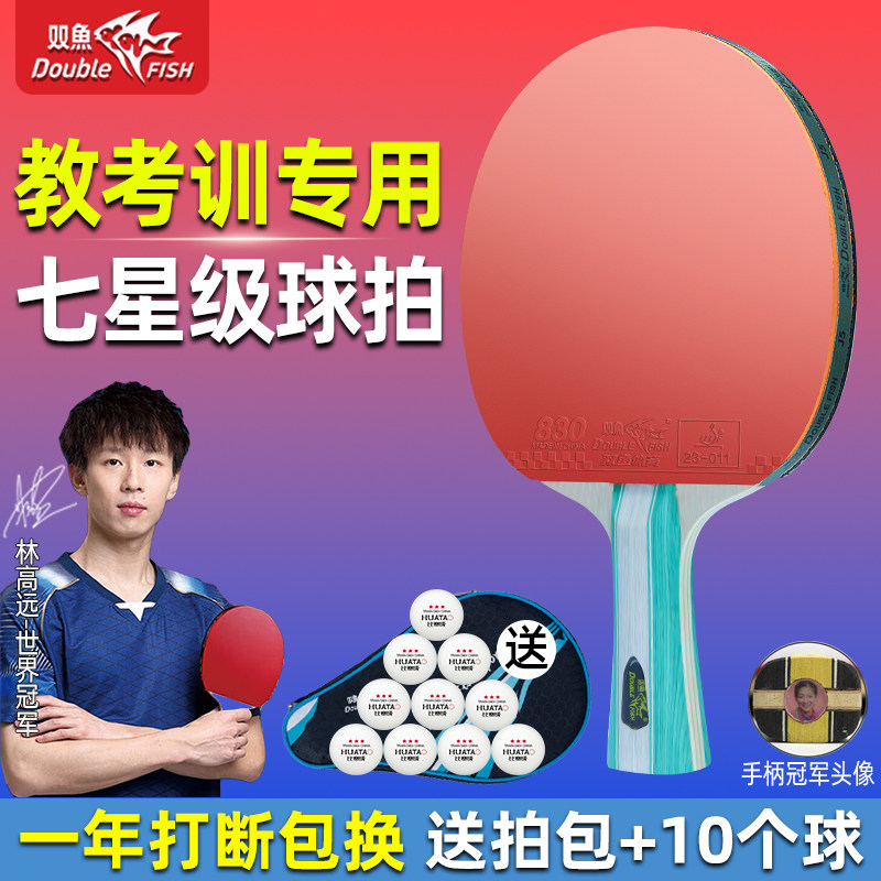 双鱼乒乓球拍套装训练比赛