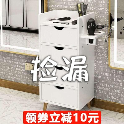 带锁理发工具柜发廊专用工具台美发店工具车抽屉式镜台柜子剪发柜