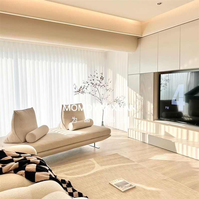 某某严选 意式极简2022年新款prado双面无靠背无扶手小户型沙发床