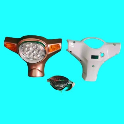 电动车骏马大灯前壳仪表小绵羊灯头总成头罩灯箱