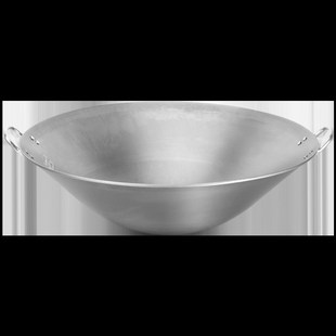 炒锅加厚卷边熟铁锅传统耳粤菜燃气灶厨师商用锅广式纯铁锅