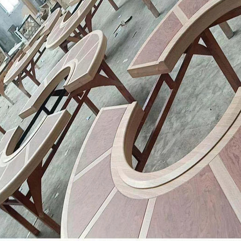 酒店电动餐桌饭店大圆桌2.6米3.0米实木转盘定制电磁炉火锅桌20人