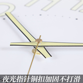 J静音钟客厅卧室时尚 饰石英钟 夜光时钟壁挂墙表电波装