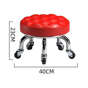 修脚师滑轮矮凳圆美缝修脚矮凳儿童学步凳小板凳足浴