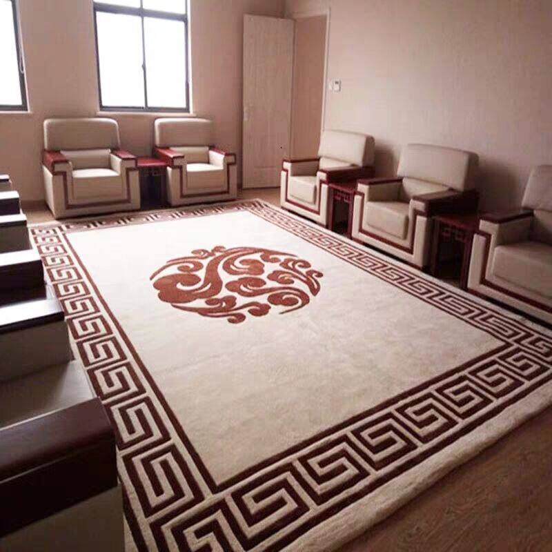 会客厅整屋羊毛地毯宾馆酒店办公会议室接待满铺商用整卷定制尺寸