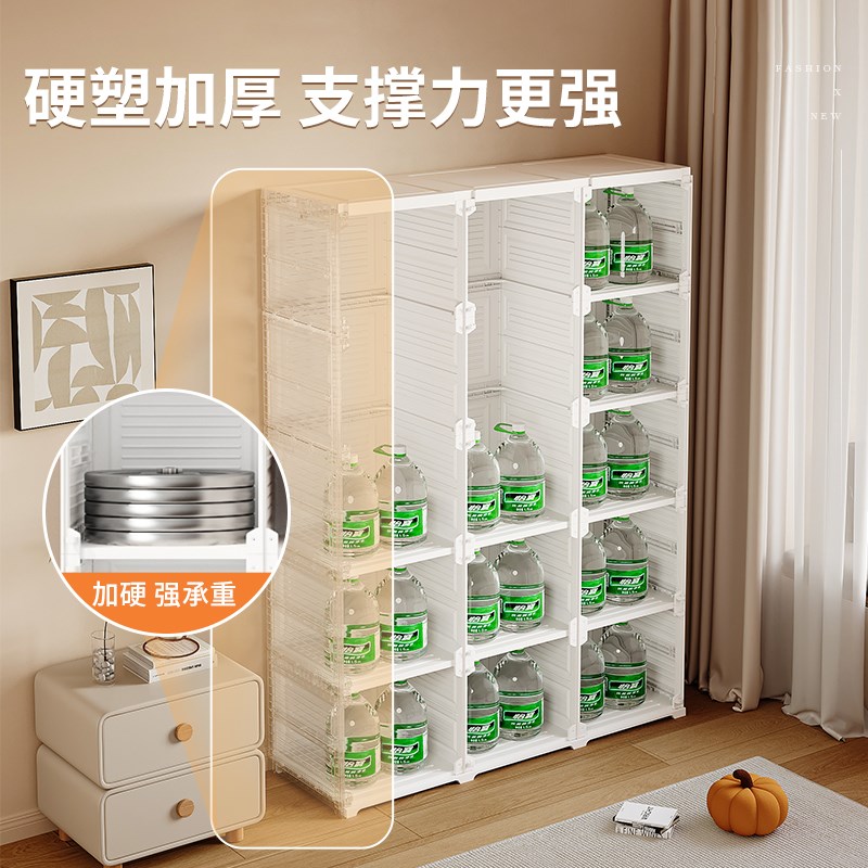 免安装折叠衣柜卧室家用塑料衣柜出租房用组装柜子结实衣橱