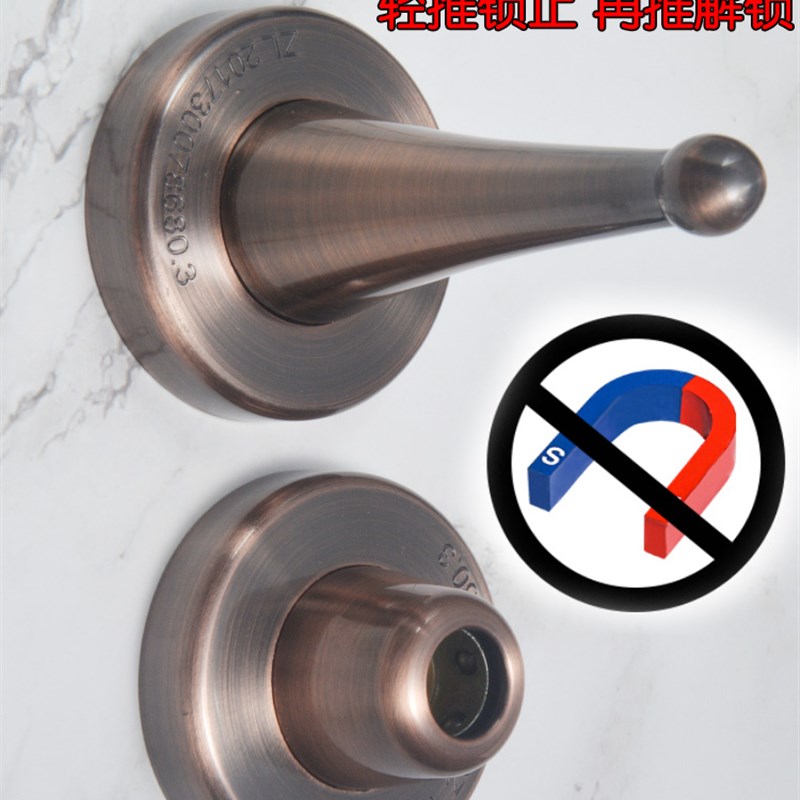 机械防风门吸厕所门碰卡扣防撞卫生间门挡器家用强磁卧室静音门阻