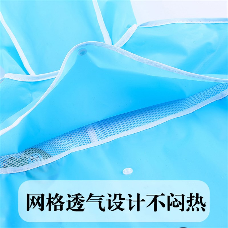 儿童雨衣男女童雨披幼儿园小学生中大童连体到脚装带书包位防水