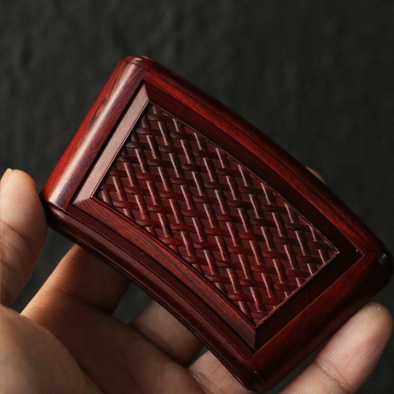 沪上老艺精工制作红木暗格黄蛉盒榫卯结构卷帘门鸣虫器具收藏