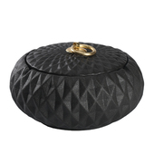 精品粗陶烟灰缸创意复古个性 带盖防飞灰客厅车载茶台大号烟缸