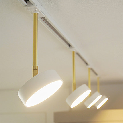 现代超亮led轨道灯 万向三色家用商场办公室护眼明装散光