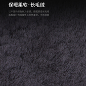 汽车坐垫冬季 加厚毛绒单片座椅车载座垫子后排兔羊短毛绒通用