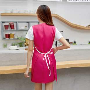 师围裙理发美甲店定制loo罩衣秋夏季院养生会所工作服女