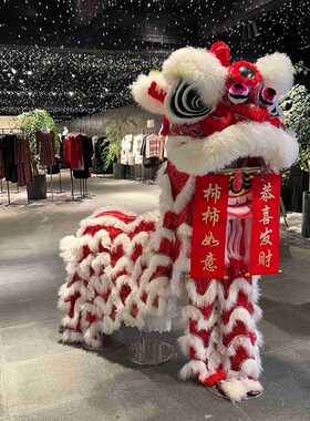 舞狮羊毛龙灯羊毛南狮羊毛醒狮道具蓝色醒狮假一赔十