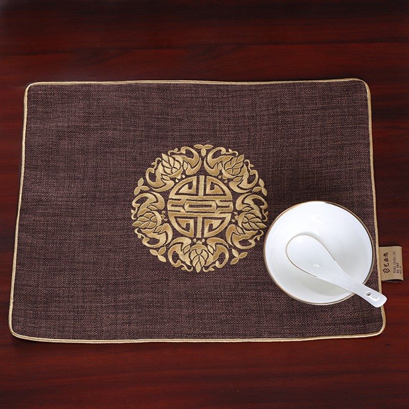 艺必旭田园亚麻餐垫布艺亚麻布隔热垫餐垫学生餐布桌垫西餐垫,居家布艺,餐垫,淘宝优惠券,粉丝福利购,淘宝优惠卷