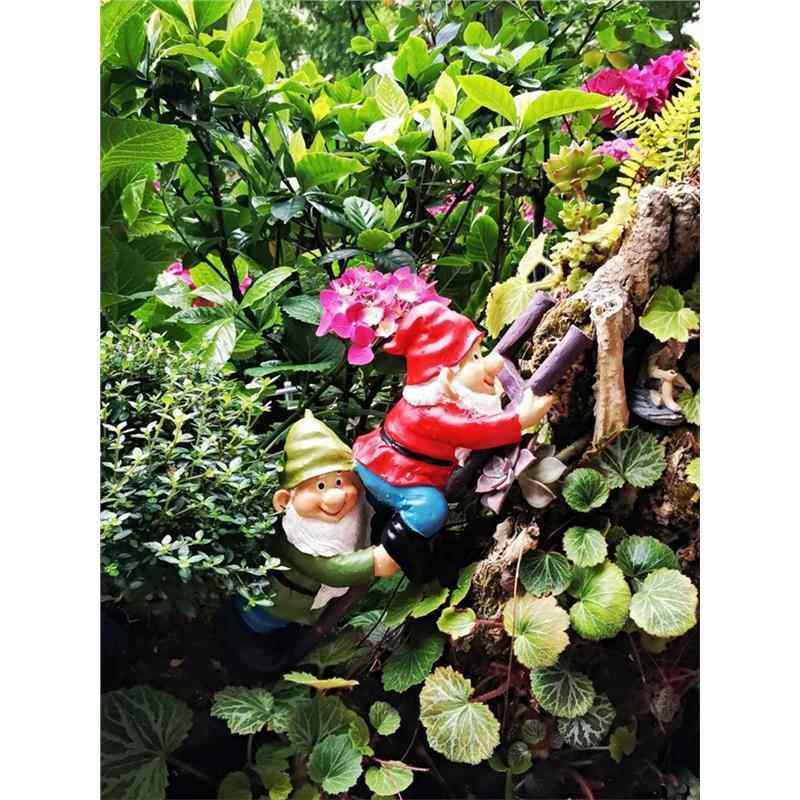 园爱小矮人爬梯精灵庭院阳台露台盆架造景装饰,家居饰品,户外/庭院摆件,淘宝优惠券,粉丝福利购,淘宝优惠卷