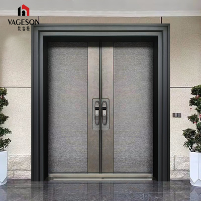 铸铝农村自建房别墅大门门进户子母防盗入户对乡村定制