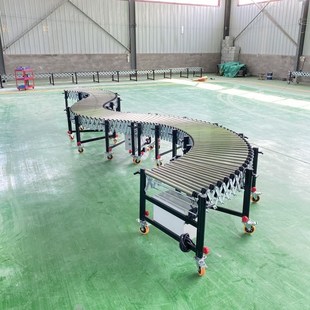 动力伸缩滚筒输送机电动仓储快递物流输送流水线装车卸货分拣定制