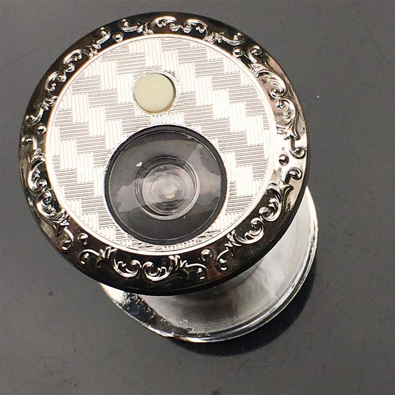 家用防盗门猫眼金属门镜带门铃一体二合一老式通用管径mm带后盖