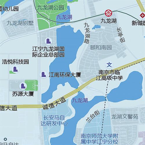 南京市区地图图办公室挂图防水墙壁超大装饰画定