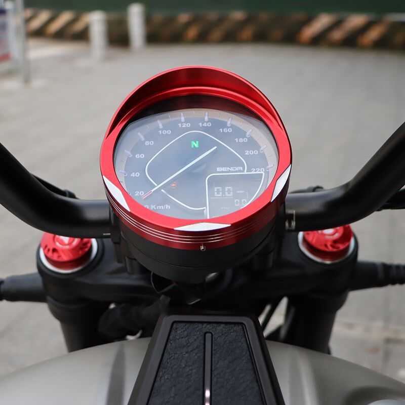 适用钱江闪改装仪表装饰盖 钱江闪壳码表防爆膜保护罩