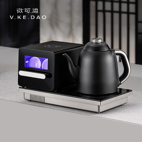 微可道烧水壶茶杯烘干消毒柜不锈钢自动上水煮茶壶泡茶专用茶炉