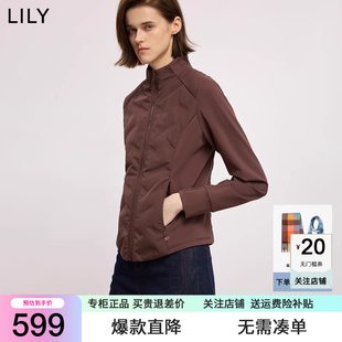 百搭通勤羽绒服外套内胆女短款 LILY2025冬新款 复古轻薄90鹅绒修身