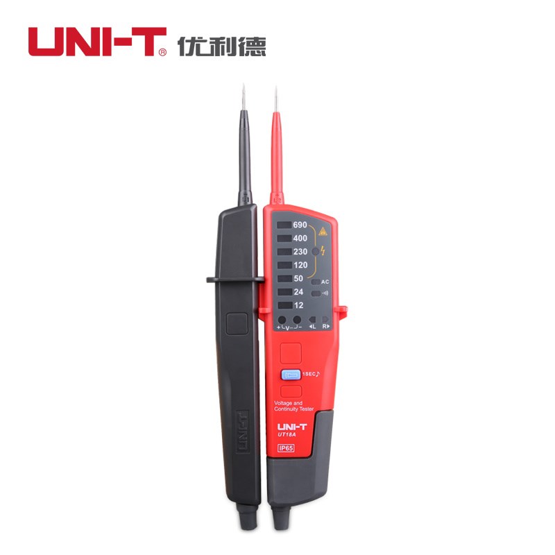 优利德UT15B/18A/18B/18C/18D电压及连续性测试仪RCD测试极性检测
