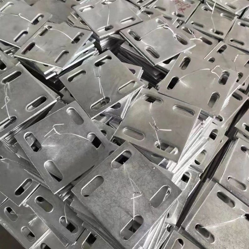 镀锌铁板预埋板幕墙钢管底座工程钢板钢结构连接件预埋件定制