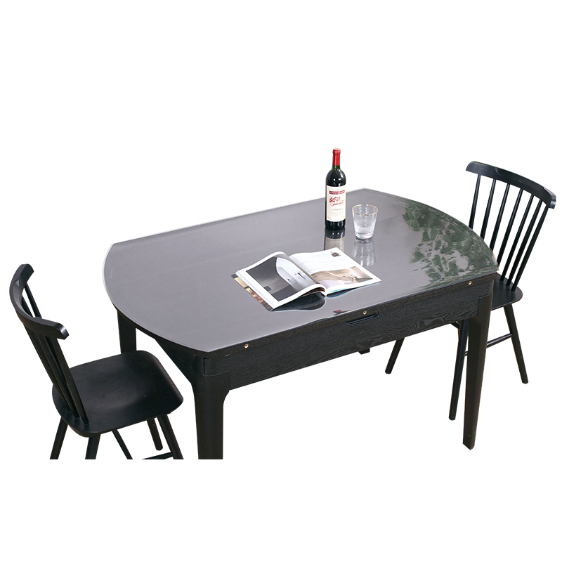 伸缩折叠椭圆形餐桌布软玻璃tpu圆桌垫tpu梓萌高端桌布防水