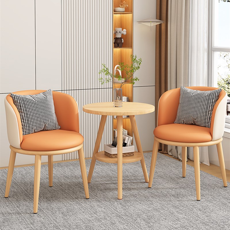 阳台休闲椅子茶桌椅一桌两椅三件酒店洽谈桌椅家用小圆桌椅