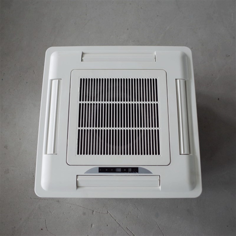 卡式天花机风机盘管嵌入式吊顶式四面出风风机盘管水暖水冷空调