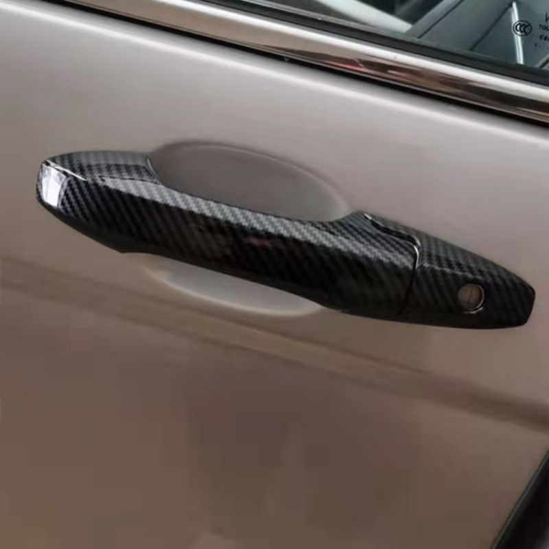 适用于07-13款讴歌MDX/RDX/TSX拉手碳纤纹车门外把手烤漆黑改装饰