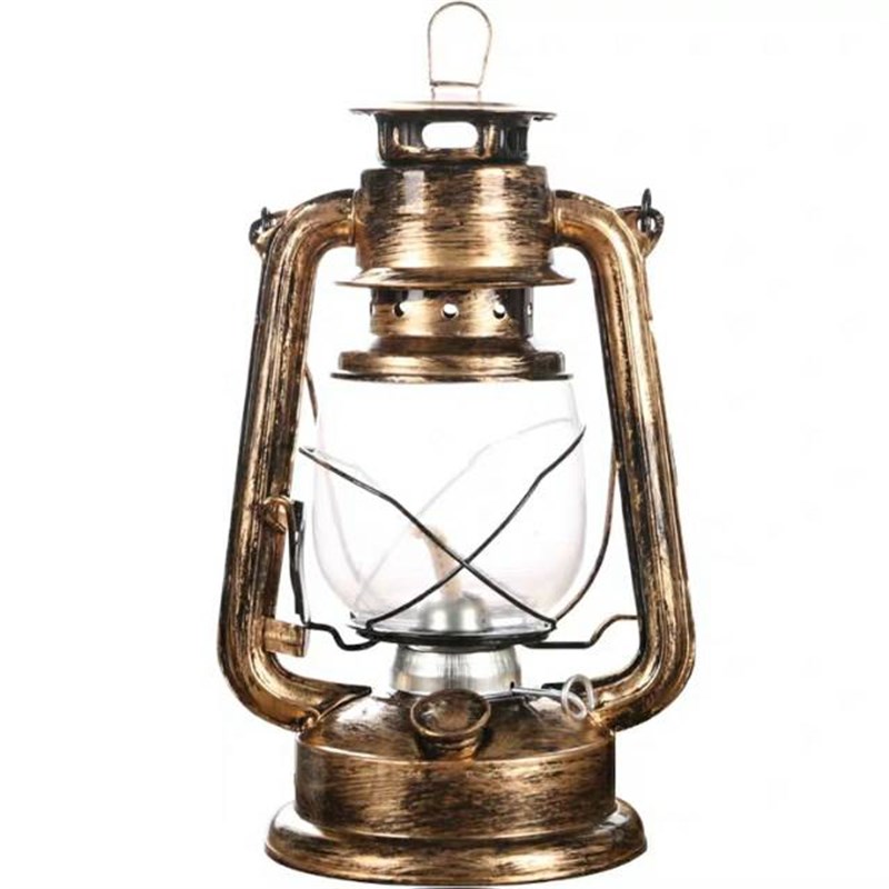 老式复古做旧手提煤油灯老油灯用油马灯咖啡餐厅乡村怀旧创意摆件