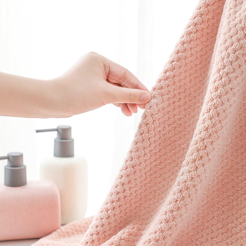 卡伴菠萝格浴巾女超强吸水速干裹巾家用男掉毛柔软美容院大毛巾