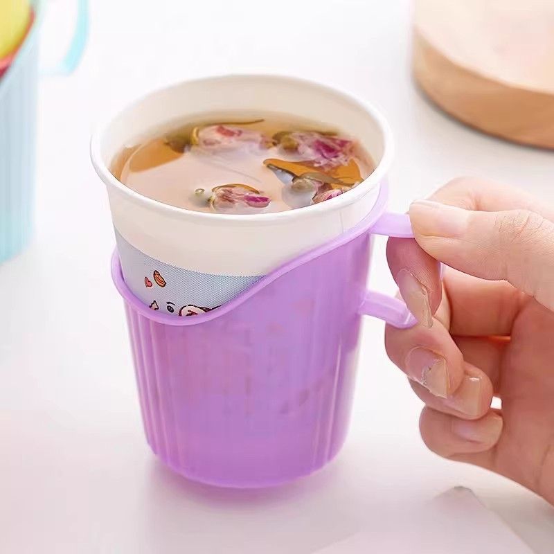 加厚塑料杯托家用商用一次性纸杯图片