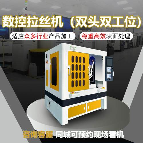 数控拉丝机SLSA01双头双工位自动打磨表面处理设备厂家直销