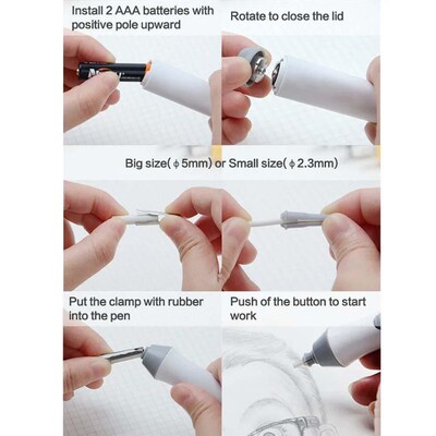 A Set of Electric Eraser Automatic Rotary Quick Wipe School