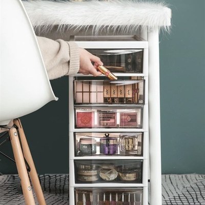 Make up cabinet dresser boxx multilayer desktop cosmetic rac