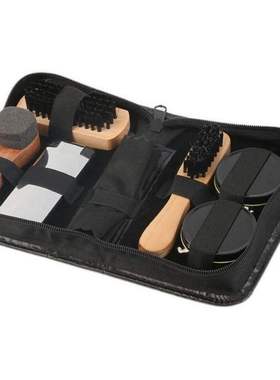 shoe care kit polisph brush sponge leather shoes cleanning t