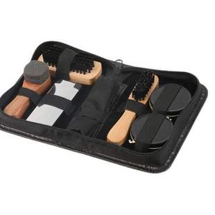polisph brush cleanning care shoes kit leather shoe sponge