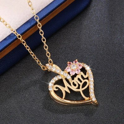Huitan Mothers Day Necklace for MomG Trendy Craved Pendant